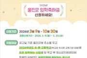 울진군 ‘초·중·고등학교 신입생 입학축하금’ 1차분 지급