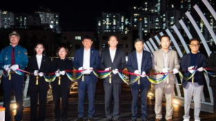구미시 "다온숲 가는 길이 달라졌다"…구미시, 한천에 125m 보도교 개통