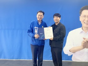 이병래 남동구청장 후보, 김도석 K-POP 연출가와 정책협의