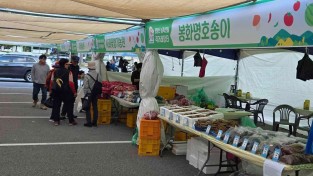 봉화 청량산 농특산물 직거래장터 개장