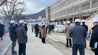경북교육청, 설 명절 대비 학교 공사 현장 안전 점검 시행