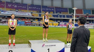 경산시청 직장운동경기부, 제106회 전국체전서 육상 메달 싹쓸이 중