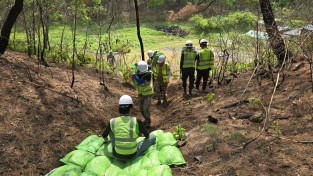 의성군, 산불피해지 ‘산사태 사전대비 및 응급복구’ 총력
