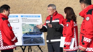 김학동 예천군수, ‘송평천 문화공원 조성사업’ 대상지 현장 점검