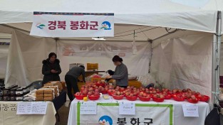 봉화군, 서울 강동구 설맞이 ‘친선도시 특산물 직거래장터’참가