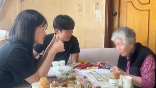 일동 봉다리와 찾아가는 글꽃 학교 진행