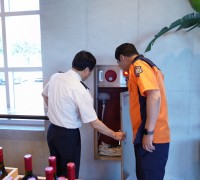 안병석 의창소방서장, 여름 휴가철 대비 다중이용시설 현장 지도