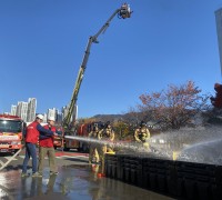 성산소방서, 현대위아 창원1공장과 민관 합동 소방 훈련