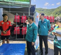 [광양시] 정인화 시장, ‘4대 계곡’ 물놀이 현장 방문 근무자 격려