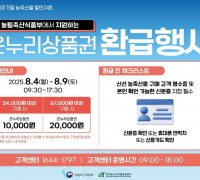 소비쿠폰으로 전통시장 농축산물 사고 환급받자!