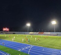 문경상무 여자축구단, 문경시민운동장에서 첫 홈 야간경기 펼쳐