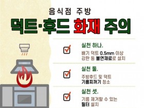 성산소방서, 음식점 화재 예방 및 안전관리 당부