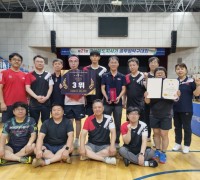 봉화군청 탁구동호회, 제21회 경상북도지사기 공무원 탁구대회 입상