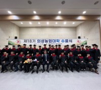 의성군, 제18기 의성농업대학 수료식 개최