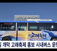 울산고래축제기념 진짜 고래버스 운행 장안의 화제